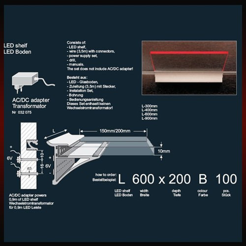 ZOBAL - Adapter LED szalaghoz 12V 1,25A 15W 4,5m kábel, 6-os elosztó