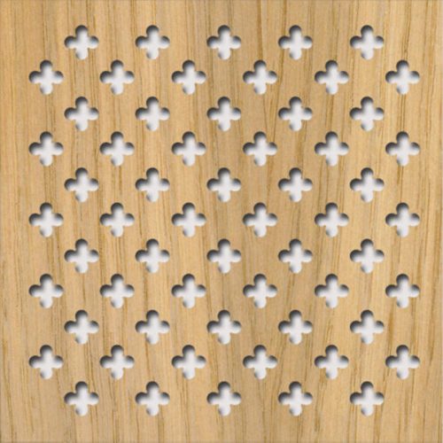 Legno furnérozott Hdf-Fiore perforációval Tölgy 1520x610x4mm