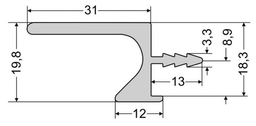 ZOBAL - fogó UKW-5 3,5fm C-30S INOX