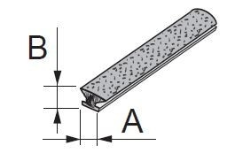 Sevroll - Tömítőkefe behúzós 4,8x4mm (Alfa, Cosmo, Focus, Kapa, Victoria, Uni)