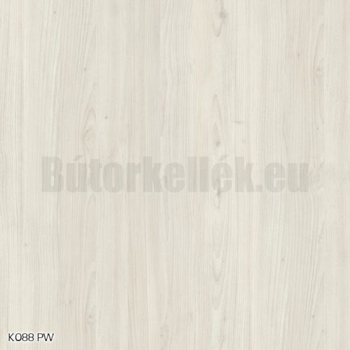 K088 PW Fehér sarki fenyő 2800x2070x18mm laminált bútorlap