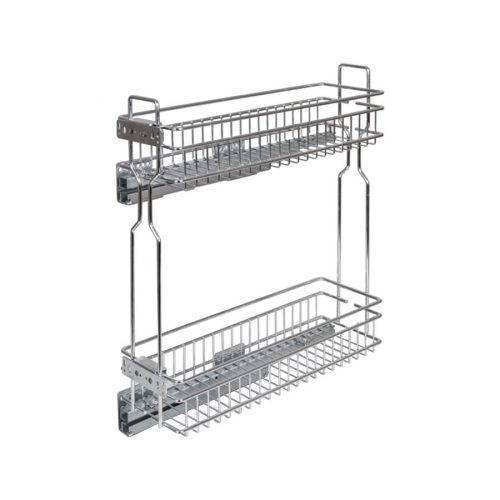 Fémrács HFR200 oldalra szerelhető 151x545x468mm Króm