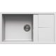 Elleci Unico 410 Gránit mosogató G68 Bianco 860x500/200mm