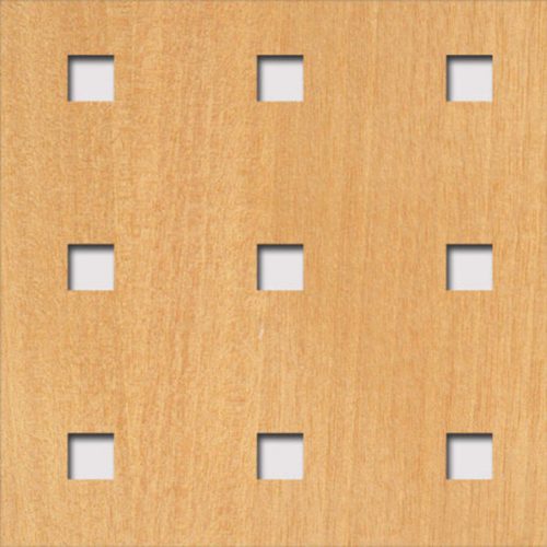 Legno furnérozott Hdf-Quadro 11-45 perforációval Anegré 1520x610x4mm